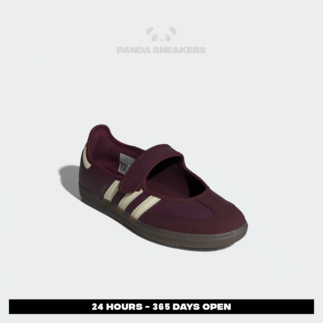 sepatu adidas samba og mary jane maroon cream white women casual sneakers wanita sepatu kasual sepatu adidas samba og mary jane maroon cream white women casual sneakers wanita sepatu kasual
