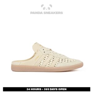 sepatu adidas samba og mule woven crew white beige cream sneakers casual authentic